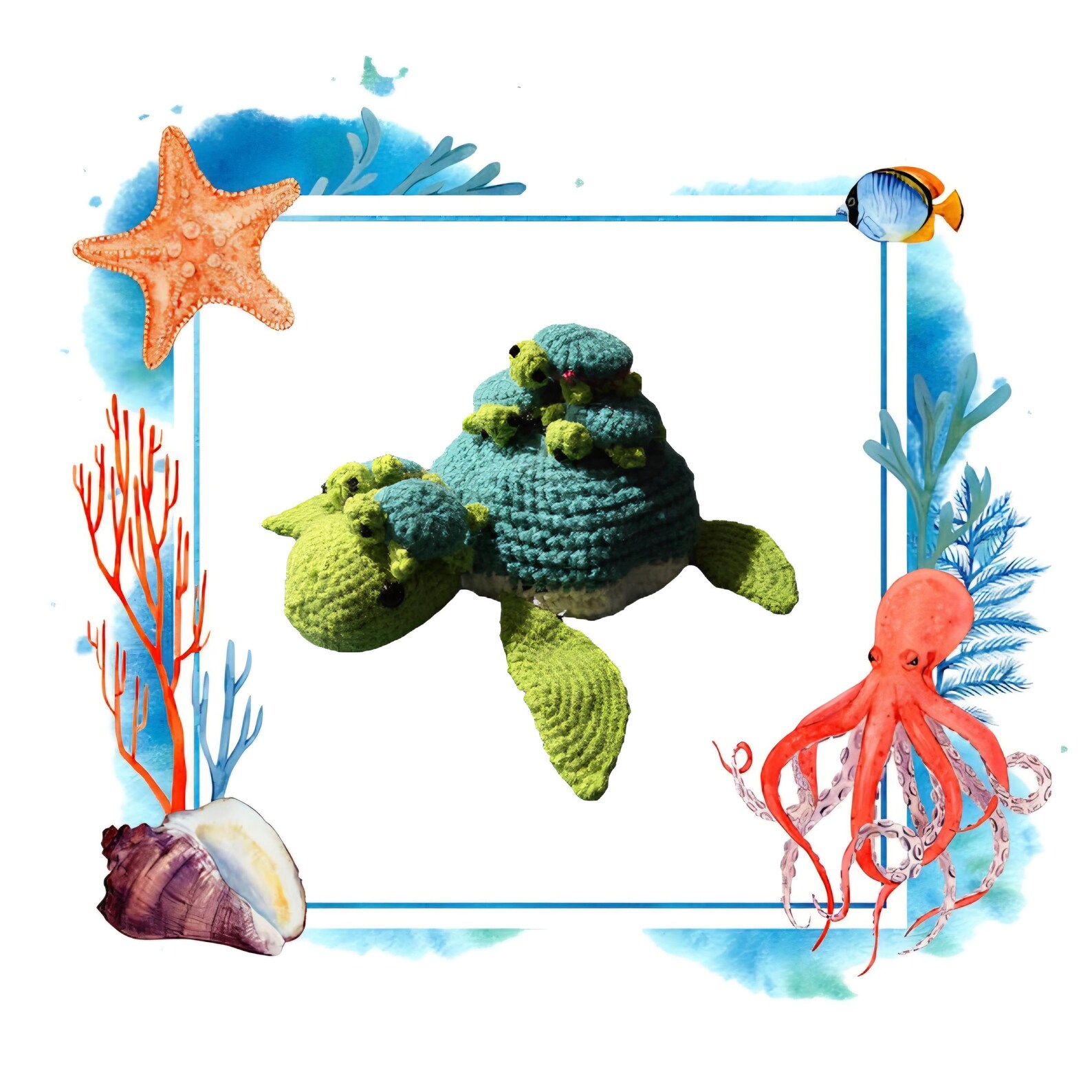 Turtle Memory Game Crochet Pattern in PDF Format Available for Digital ...
