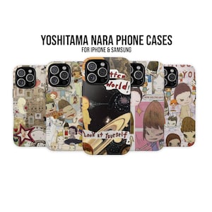 Etui na telefon Yoshitomo Nara, estetyczne etui, prezent dla dziewczyn, estetyczne, iPhone 16 15 14 13 12 11 Pro Max, Samsung S24 S23 S22 S21 Ultra Plus