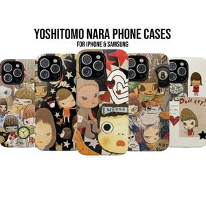 Etui na telefon Yoshitomo Nara, estetyczne etui, prezent dla dziewczyn, estetyczne, iPhone 16 15 14 13 12 11 Pro Max, Samsung S24 S23 S22 S21 Ultra Plus
