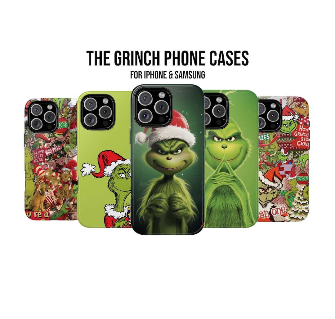 The Grinch Phone Case, Funny Grinch Phone Cover, Christmas Gift, Gift