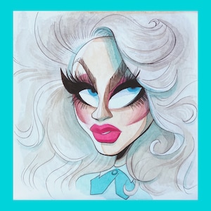 Trixie Mattel drag superstar (metallic print)