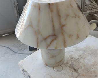 Custom Order Calacatta LAMPSHADE , Lampshade, Special Order Marble lampshade, Hand Carved lamphade, Badroom lampshade