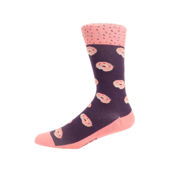 Chaussettes donut pour hommes Chaussettes ras du cou amusantes