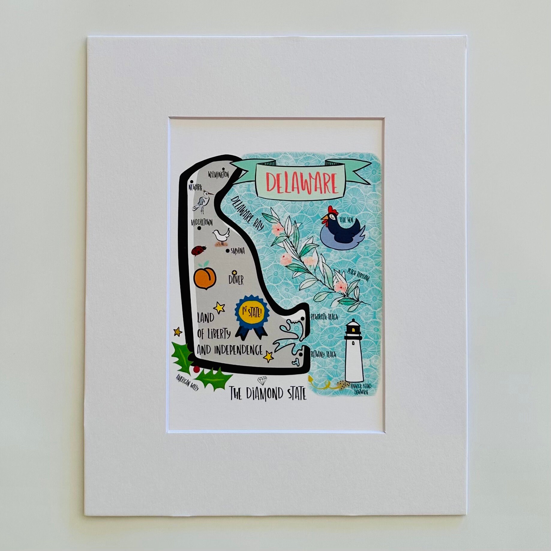 Delaware Art Print