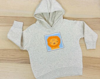 Smile or Roar? Illustrated Design Toddler Pullover Fleece Hoodie