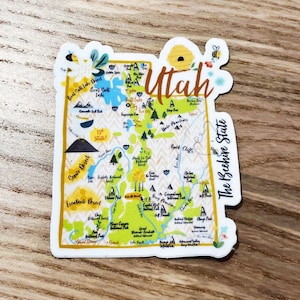 Utah State Vinyl Sticker