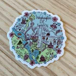 Washington DC Vinyl Sticker
