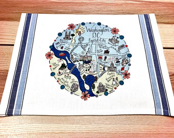 Washington DC Kitchen/Tea Towel (Design 1)