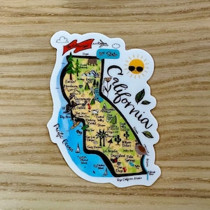 California State Vinyl Sticker