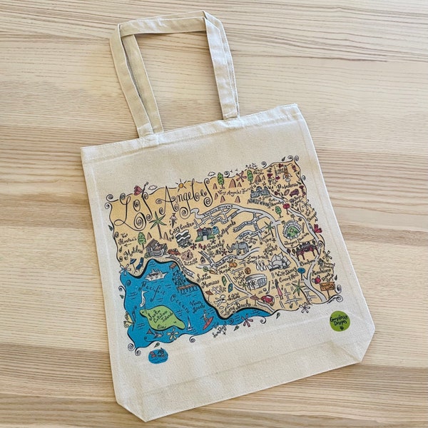 Los Angeles Tote Bag Etsy