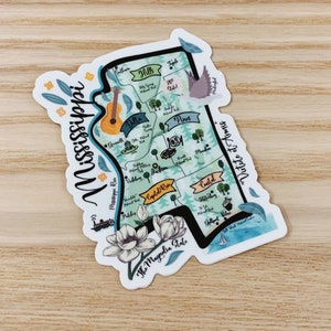 Mississippi State Vinyl Sticker
