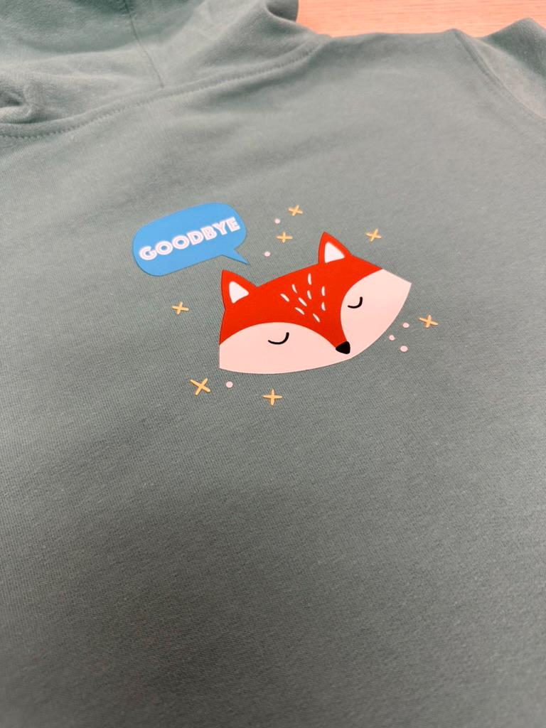 Hello Goodbye Fox! Illustrated Design Toddler Pullover Fleece Hoodie - Etsy
