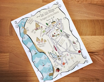 San Luis Obispo Note Card