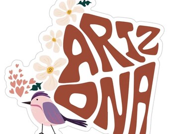 Arizona Calligraphic Vinyl Sticker