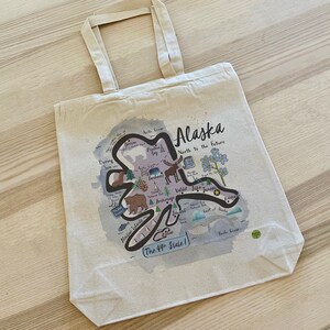 Alaska Illustrated Tote Bag