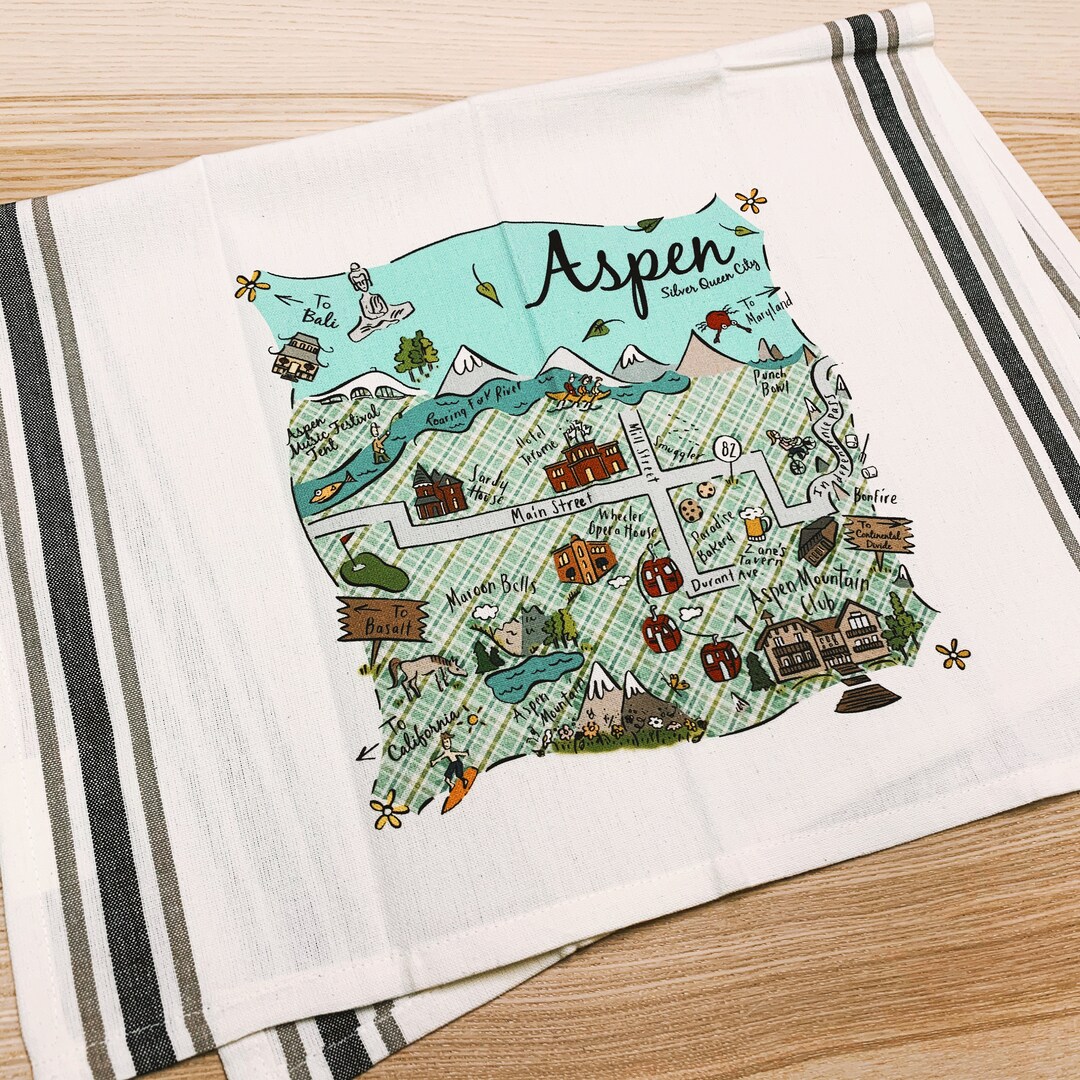 Aspen Kitchen/tea Towel - Etsy