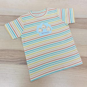 Little Dumpling Illustrated Design Infant/Toddler Striped Unisex Tee