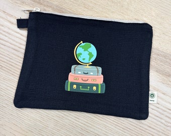 Globe and Case Zip Pouch