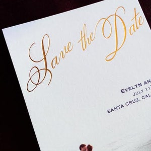 Custom Photo and Foil Pressed Announcements/Save the Date Cards/Holiday Cards image 2
