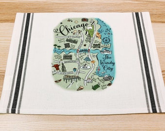 Chicago Summer Kitchen Tea Towel
