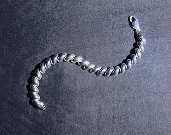 Italy サンマルコチェーン Silver ブレスレット Italy シルバー925 FAT サンマルコブレスレット（19cm） | Milo