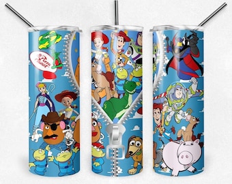 ジッパー付きトイストーリータンブラー - 20オンスタンブラー