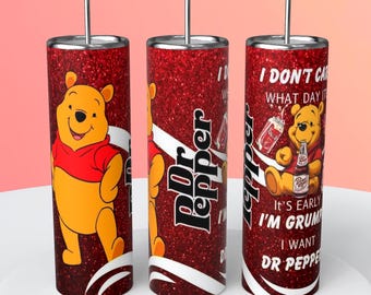 Pooh Dr Pepper 20 oz Edelstahlbecher