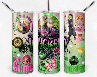Wicked met of zonder Glinda en elphaba - beker van 20 oz
