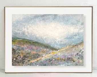 Enveloped in Beauty-  expressionist painting inspired by dreamy abstract landscapes.