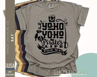 Disney Pirates Shirt Comfort Colors® | Mickey Pirate Tee | Yo Ho Yo Ho A Pirate's Life Shirt | Pirates of the Caribbean Family Shirt