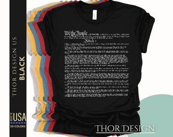 US Constitution We the People - We the People Tee - Patriotic American History Apparel - 1776 Independence Day Shirt - 4th of July T-shirt