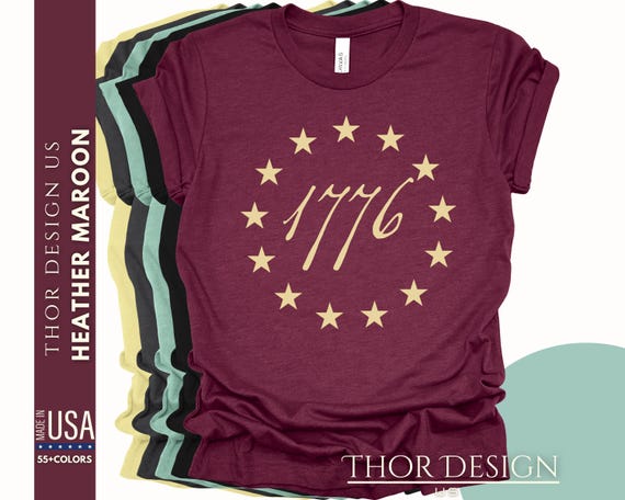 1776 Independence Shirt, Patriotic Fourth of July Tee, American History Veteran T-Shirt, American History Fourth of July Tee, USA 1776 Shirt