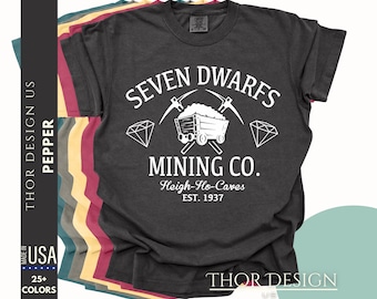 Seven Dwarfs Mining Co. Comfort Colors 1717 Shirt, WDW Matching Tee, Mine Train Ride Shirt, Snow White Inspired, Magic Kingdom Outfit