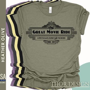 The Great Movie Ride Inspired Shirt - Hollywood Studios MGM Sign Tee - Retro Disney Attraction Shirt - Classic Theme Park Gift