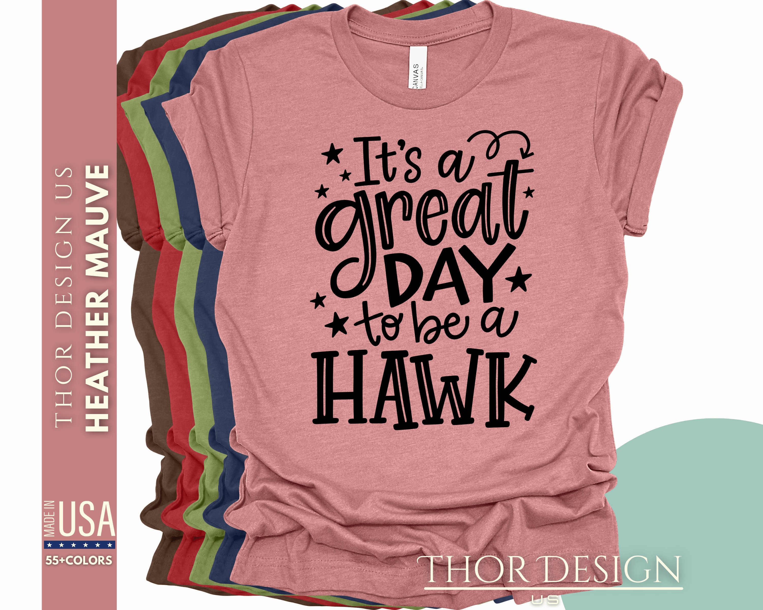 Team Spirit Shirt It's a Hawk Day To Be an Hawk Shirt, School Mascot, Hawk School Shirt, Teacher Tee, Hawk Spirit Wear, School Spirit