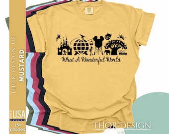 Four Parks T-Shirt – Epcot, Magic Kingdom & Animal Kingdom, Comfort Colors 1717