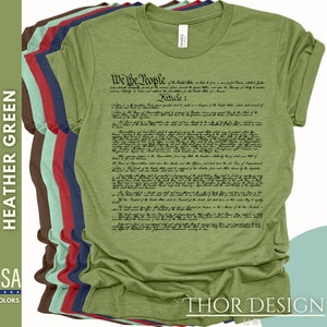 US Constitution We the People Shirt - Patriotic American History Apparel - 1776 Independence Day Tee - 4th of July T-shirt - 1776 Shirt