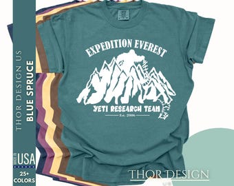 Expedition Everest Comfort Colors Shirt - Animal Kingdom Yeti Tee - Forbidden Mountain Adventure Shirt - Disney Vacation