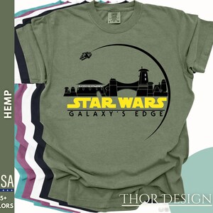 Star Wars Galaxy&#39;s Edge Comfort Colors Shirt - Disneyland Star Wars Tee - Disney Ride Inspired Shirt - Family Matching Disney Vacation Shirt