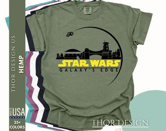 Star Wars Galaxy's Edge Comfort Colors Shirt - Disneyland Star Wars Tee - Disney Ride Inspired Shirt - Family Matching Disney Vacation Shirt