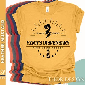 Emperor&#39;s New Groove Shirt - Kuzco Llama Potion Tee - Yzma&#39;s Dispensary T-Shirt