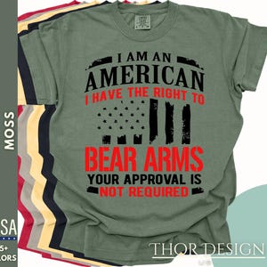 Defend Second Amendment T-Shirt - Right to Bear Arms Patriotic - Comfort Colors 1717 - USA Freedom Shirt - American 2nd Amendment Tee