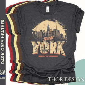 Vintage New York Shirt, NYC T-Shirt, New York Studenten T-Shirt, Retro-Stil Shirt, New York Reisegeschenk, Sportfan Geschenk, Retro Street Style