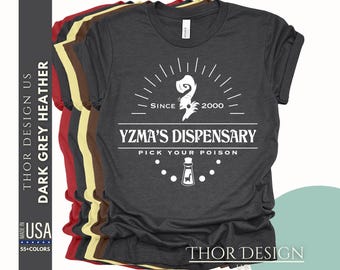 Emperor's New Groove Bella Canvas Shirt - Kuzco Llama Potion Tee - Yzma's Dispensary T-Shirt