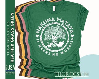 Hakuna Matata Shirt - Wild Adventure Tee, Mouse Family Trip Shirt, Fun Vacation Shirt, Matching Family Shirts, Hakuna Matata Graphic Tee