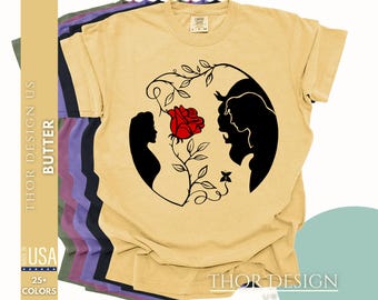 Disney Tale as Old as Time Shirt - Disney Belle Beauty and the Beast Comfort Colors Tee - Princess Shirt - Fairytale Book Lover Gift