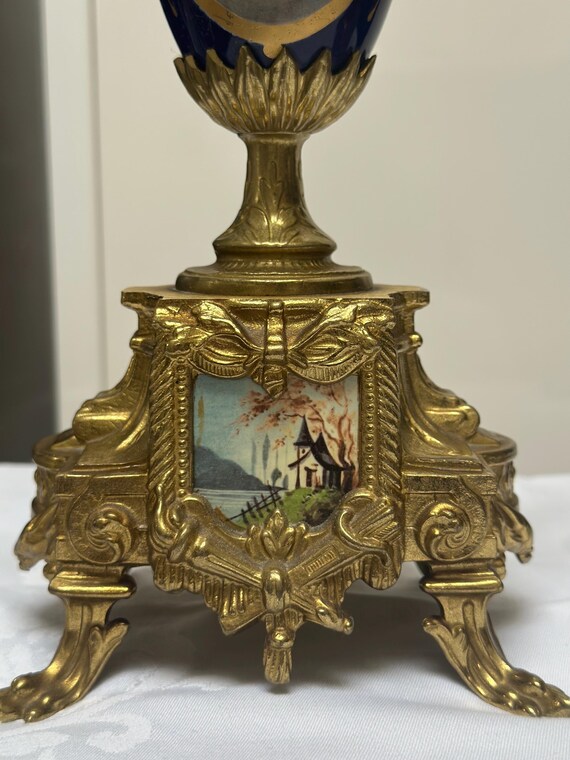 Lancini Italian Bronze Mantel Clock - Mechanical F. Hermle With