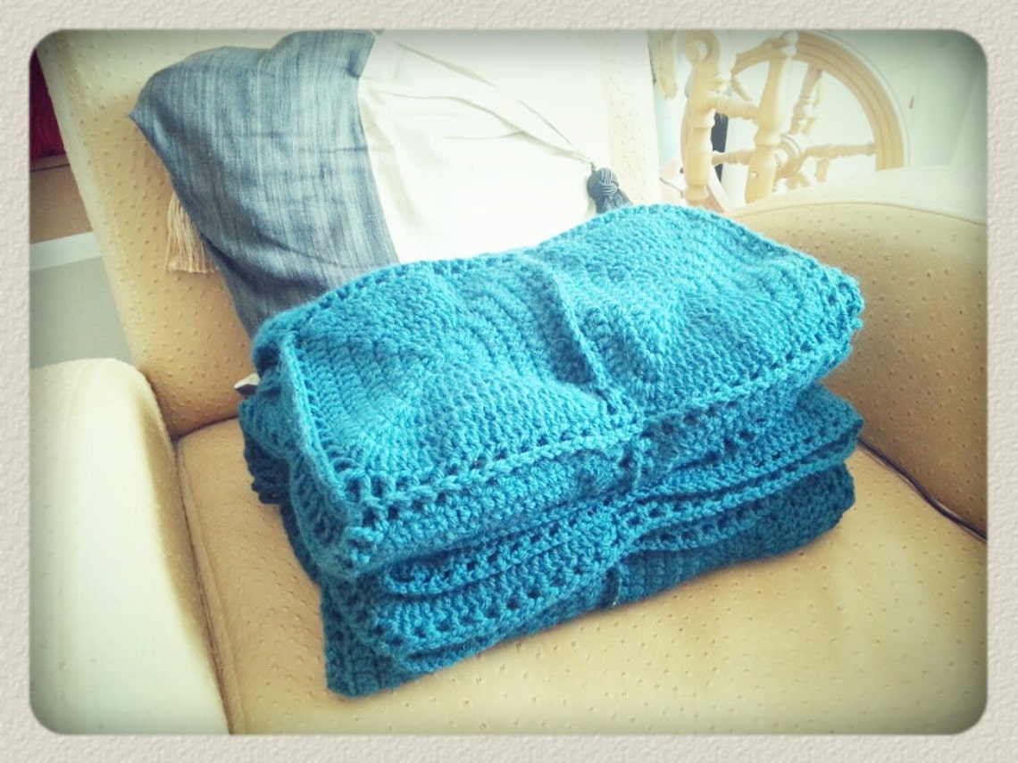 SEA OF LOVE blanket / couverture Crochet Pattern français Etsy France