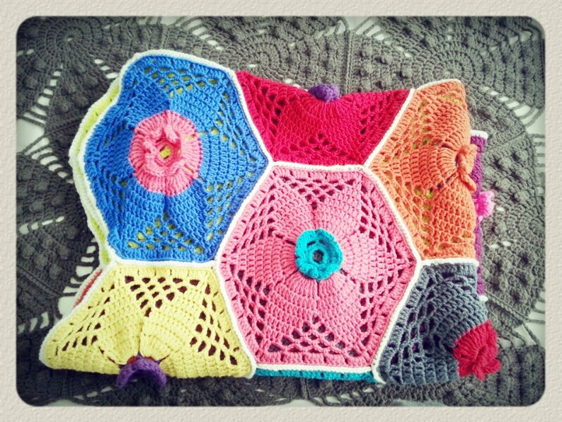 Lotus Flower Blanket Crochet Pattern