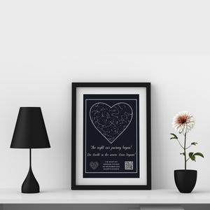 Personalized Digital Star Map | Custom Night Sky Chart | Customized Constellation Map | Digital Star Chart Print